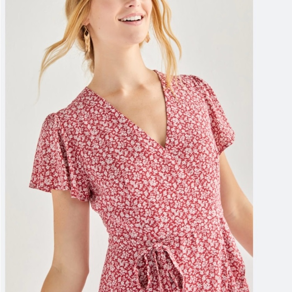 Miami Pink Ruffled Wrap Sundress - Picture 5 of 12
